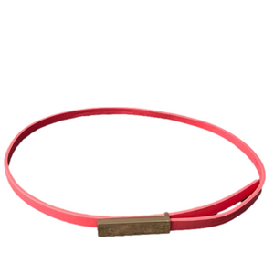 Pink Belt with Gold Clasp